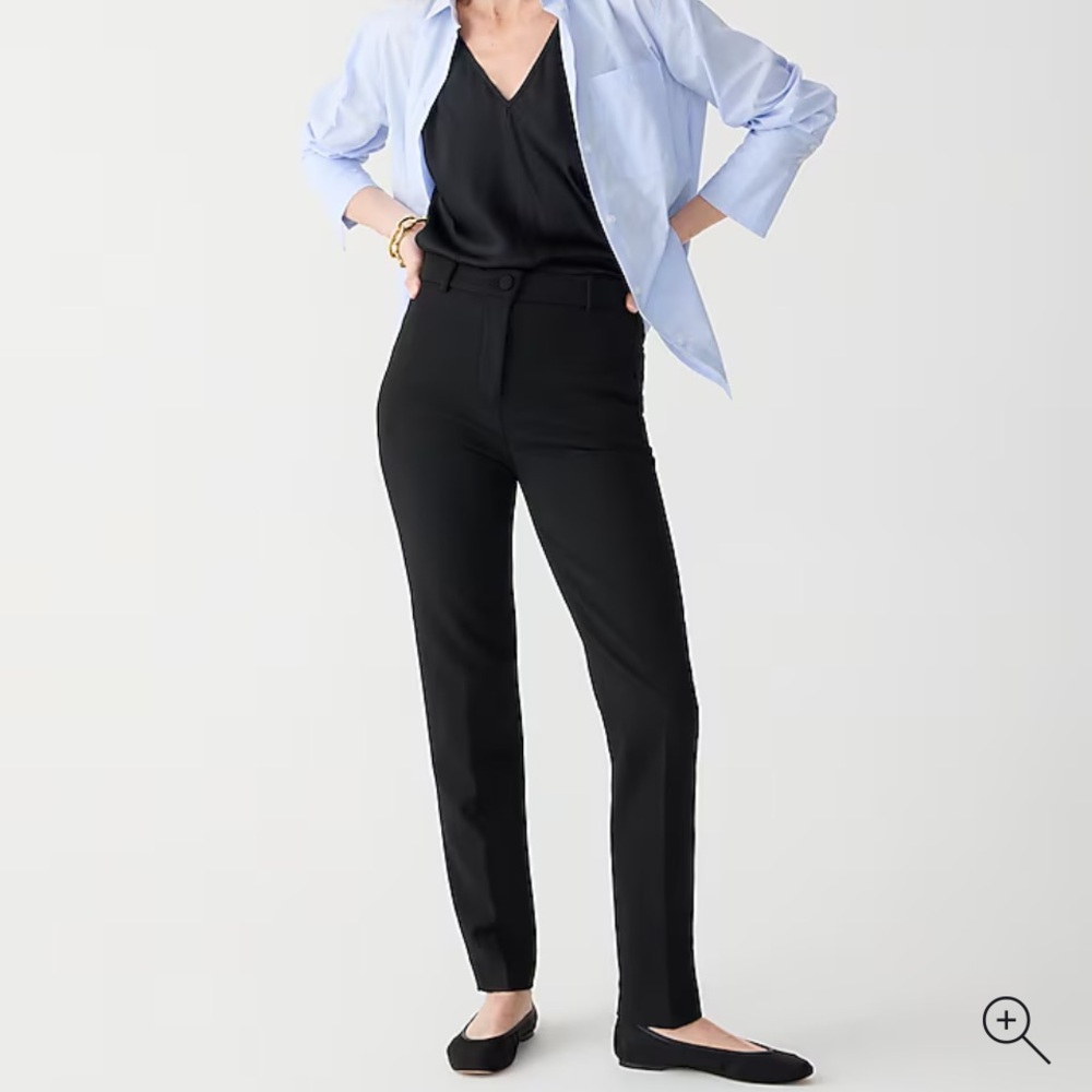 J.Crew High-Rise Black Cameron Pants - Size 2